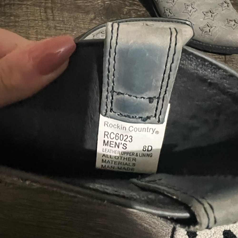 American flag Men’s boots - Picture 3 of 3
